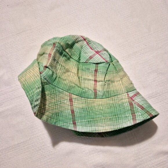 Deux par Deux girls green plaid hat size 6 EUC - Picture 3 of 4